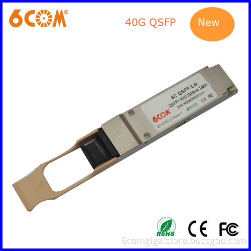 1310nm LC 40g 10km Qsfp Transceiver SFP Module with Ddmi